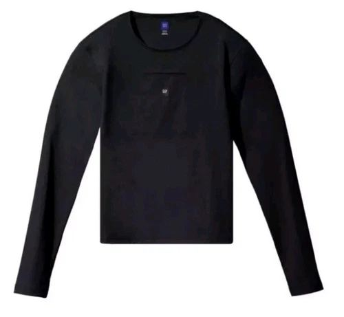 Yeezy x Gap x Balenciaga 75 manica lunga s pelle donna XS nero