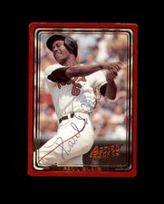 Paul Blair Signed 1993 Action Packed Baltimore Orioles Autograph