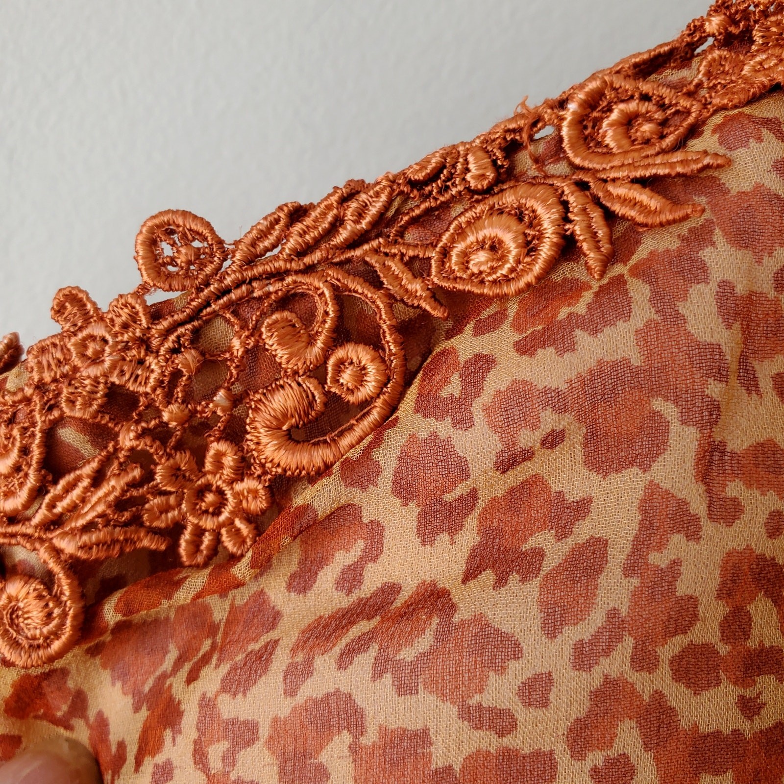 Y2K VTG Women Silk Chiffon Babydoll Cami Top XL S… - image 2