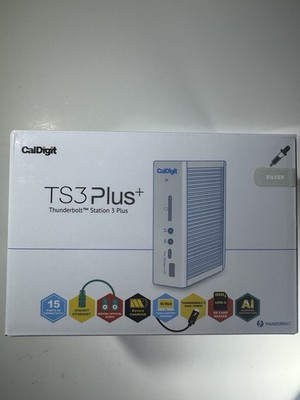 NEW CalDigit TS3 Plus Thunderbolt 3 Docking Station SILVER Rare Color!