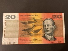 1985 FRASER JOHNSTON $20 BANKNOTE CONDITION IS IN PHOTOS,FREE POSTAGE