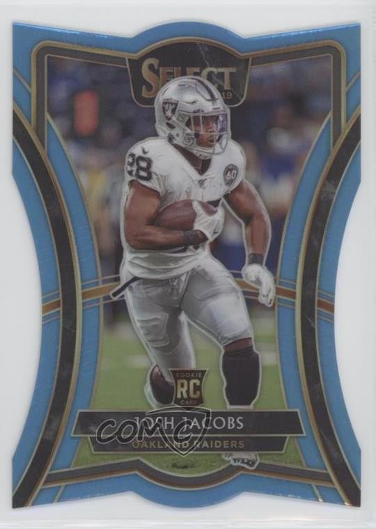 2019 Panini Select Light Blue Prizm 86/99 Josh Jacobs #151 Rookie RC 03wd