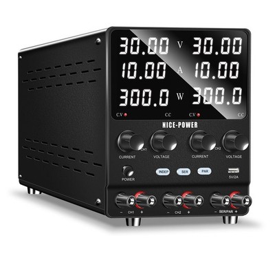 Dual DC Power Supply Variable: 30V 10A Adjustable Switching Regulated Series ...