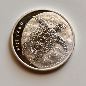 FIJI TAKU TURTLE 2011 - 999 SILVER, 1 ONCIA DI ARGENTO PURO AL 99,9%
