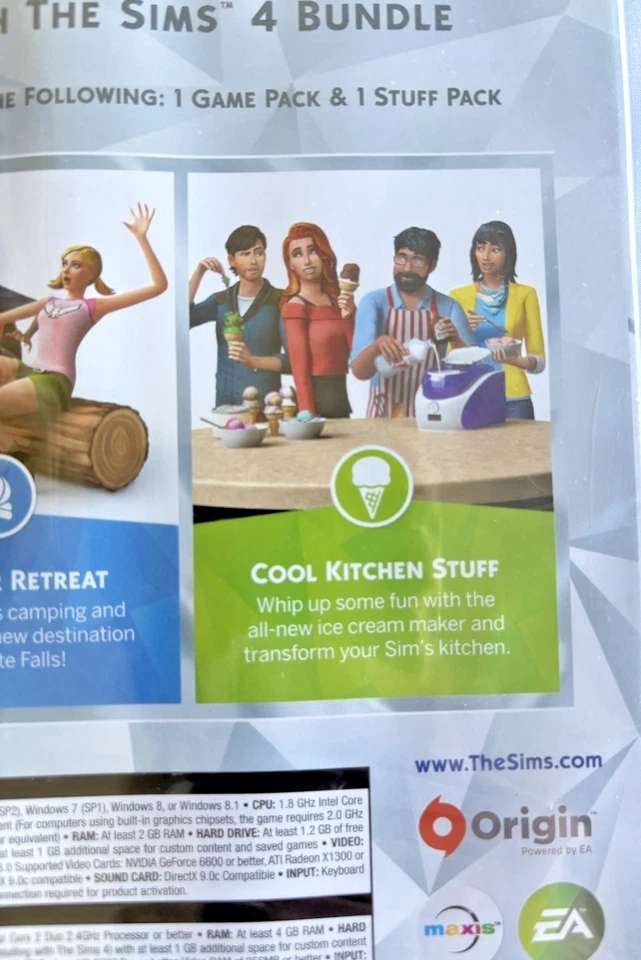 The SIMS4 Bundle , Outdoor Retreat & Cool Kitchen Stuff  FOR PC/MAC NEW SEALED - Image 4 of 4