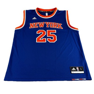New York Knicks Adidas #25 Derrick Rose Basketball Jersey Mens XL