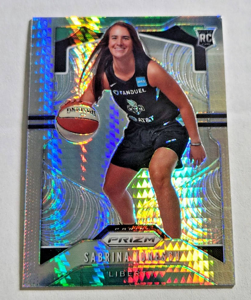 Sabrina Ionescu Rookie Hyper Prizm ( 2020 Panini Prizm WNBA #89 Rare Liberty RC) view 3