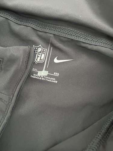 Sudadera con Capucha Nike Cleveland Browns Entrenadores Lateral 1/4 Cremallera Elastizada Antracita XXL 2x - Imagen 6 de 10