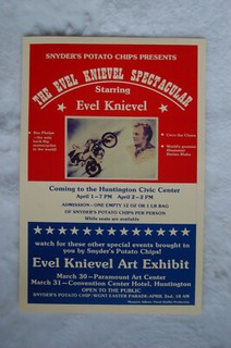Evel Knievel Promo Poster Huntington Civic Center