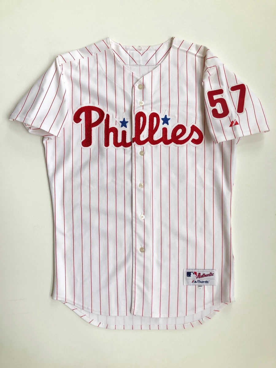 2001 Nelson Figueroa Philadelphia Phillies Majestic Authentic Game