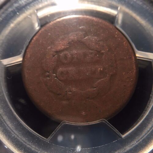 1851 Capelli Intrecciati Gran Cent PCGS PO01 CAC Lowball Poor 1 PR1 Rame BOTTOM POP - Foto 4 di 4