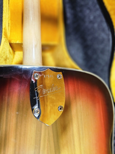 FENDER KINGMAN, ACOUSTIC GUITAR, NAT SUNBRUST, 1968-1971, HS CASE, FREE SHIPPING - Picture 10 of 23