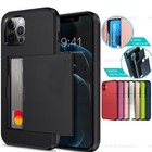 For iPhone 17 16 13 14 Pro Max 15 Pro Card Holder Wallet Shockproof Case Cover