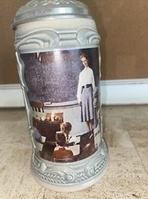 Gerz, Norman Rockwell Saturday Evening Post Series Collector Lidded Beer Stein 