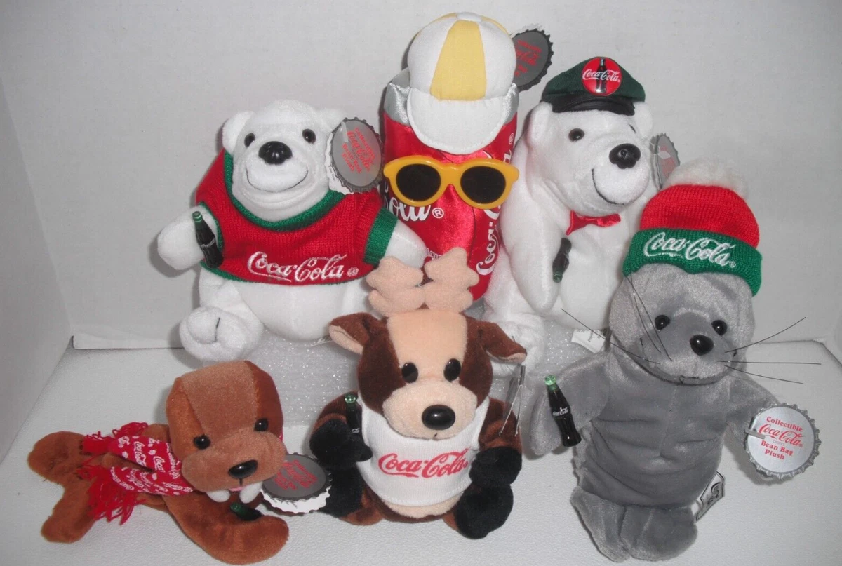 Collectible coca cola bean bag plush 1998 sale