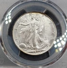 1943 P Walking Liberty Half Dollar PCGS MS-64 Lustrous Rim Toning UNC