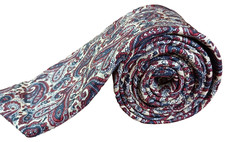Classic 100 Silk Paisley Vintage Resilio Men's 3.25x54.5 Necktie Made USA Tie
