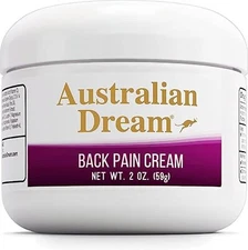 Australian Dream Back Pain Cream - Soothing, Non-Greasy Muscle Pain Relief Cream