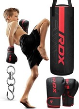 Hanging Punching Bag for Kids by RDX 2FT Leat...