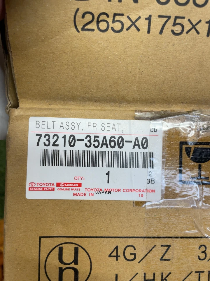✅ TOYOTA 4RUNNER 2024 CINTURÓN DE SEGURIDAD DELANTERO RETRACTOR DERECHO PN:73210-35A60-A0 OEM Foto 4 de 4