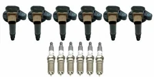 6 Pack Ignition Coil + Spark Plug FOR 2011+ F150 Flex Lobo MKS MKT Transit 3.5L