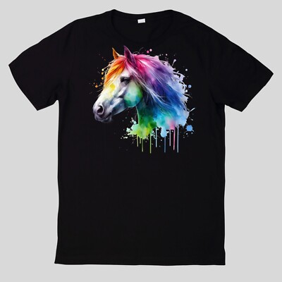 T-Shirt Regenbogentiere Baumwolle Fun Spaß Sprüche Lustig Cartoon