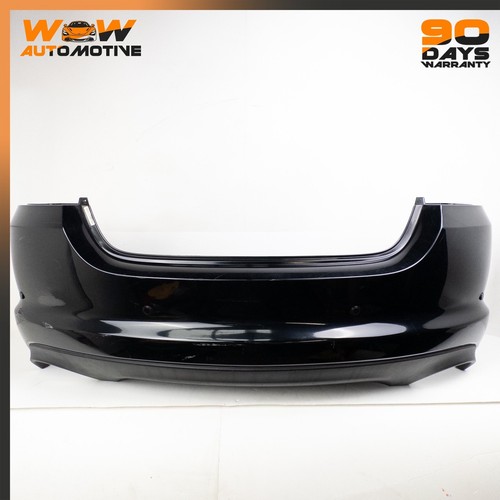 09-15 JAGUAR XF X250 REAR BUMPER COVER ASSEMBLY PARKING ASSIST BLACK OEM