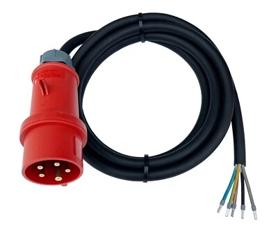 MARKENLOS CEE Maschinen Anschlussleitung 16A 5x1,5/5x2,5 H07RN-F 400V mit Mennekes Stecker