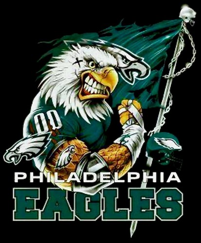(2) Philadelphia Eagles Mascot Strong 4.5x3.7 Waterproof Vinyl Stickers Decal