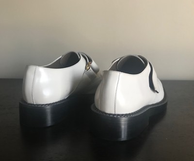 MARNI Leather Derby Shoes with Gold Plates, US10/EU40 UK