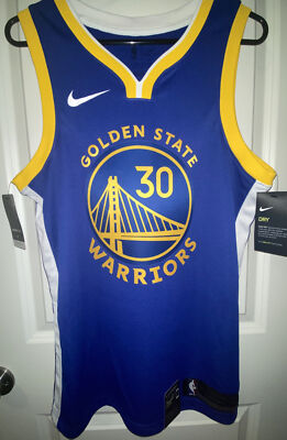 Nike Youth Golden State Warriors Stephen Curry #30 Blue T-Shirt