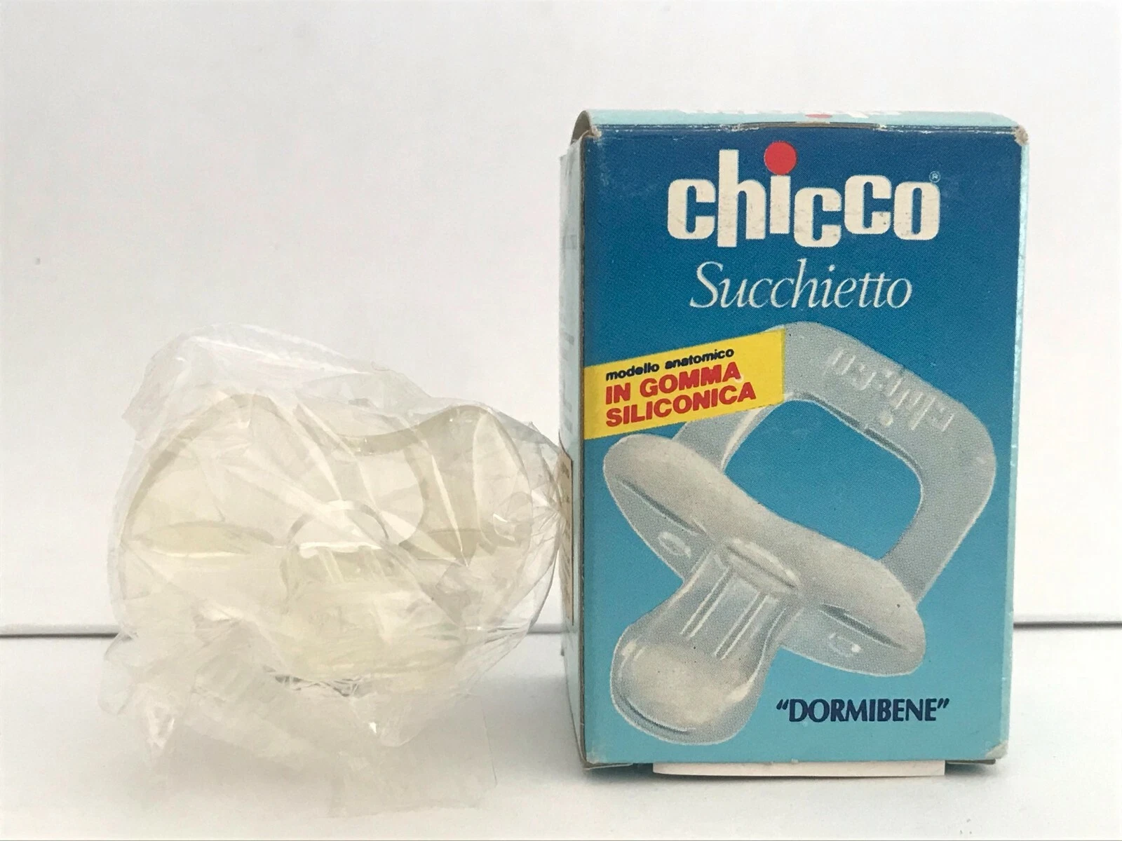 Vintage chicco baby schnuller succhietto artsana pacifier silicone soother 0-16
Opens in a new windo