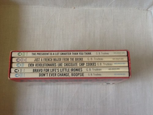 DOOMSBURY original box Early 1970s OLD BOX SET 5 BOOKS UNREAD - Picture 2 of 5