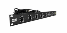 1 space Ethernet Breakout Panel w/8 RJ45 Ethercon Jack Connectors