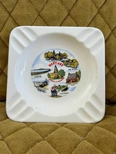 Vintage Souvenir of Maryland Scenes (America in Miniature) Ashtray