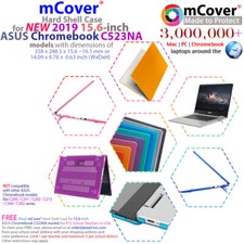 NEW iPearl mCover  Hard Shell Case for 15.6" ASUS Chromebook C523NA model