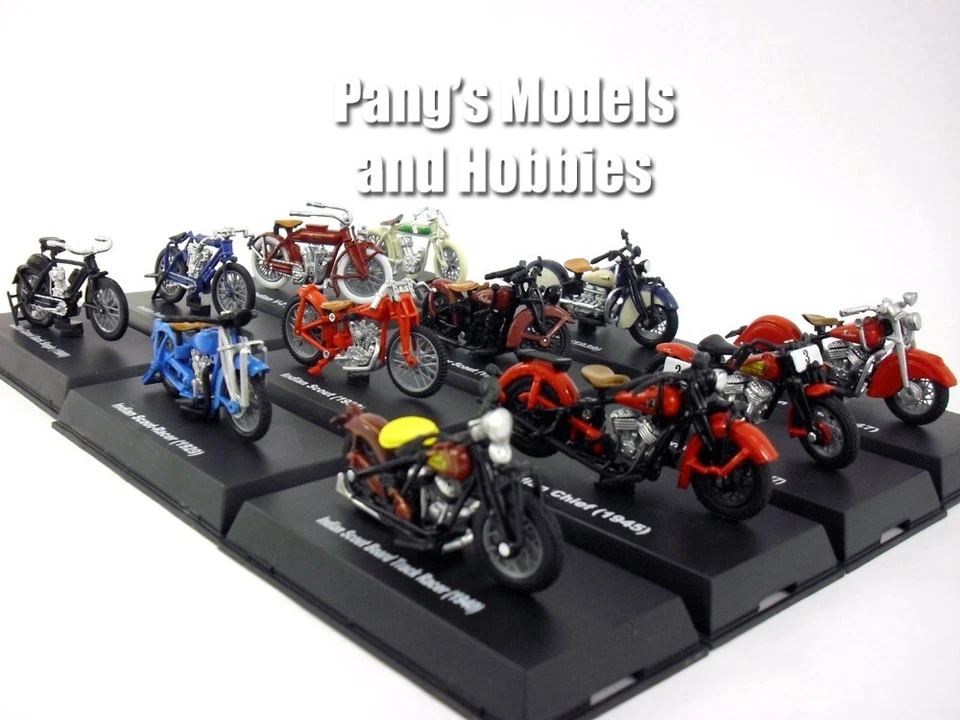 Indian Motorcycle Set of 12 different Motorcycles 1/32 Scale Diecast Models - Image 3 of 4