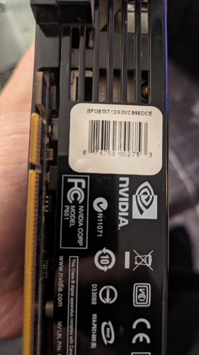 TWO!! BFG Nvidia GeForce GTX 260 PCIe Video Graphics Cards - Picture 7 of 10
