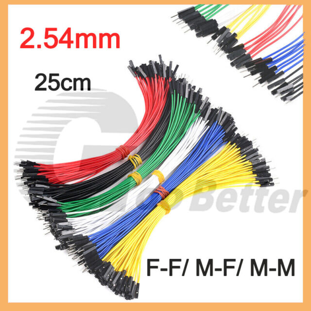 1P Dupont Wire Jumper Cable F-F / M-F / M-M 2.54mm For Arduino Pi Breadboards