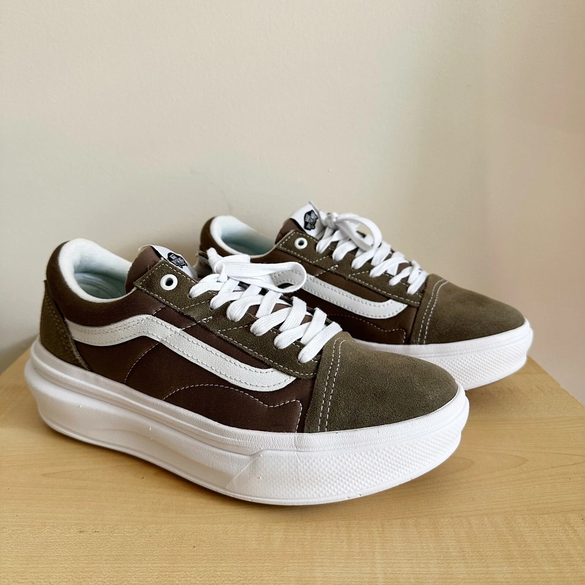 NIB Vans ComfyCush Old Skool Overt CC Sneaker Shoe Walnut Brown M 9 W 10.5 Vans Old Skool Shoes In Colour Theory Walnut - FREE  main image 3