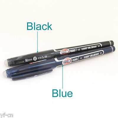 1pc AIHAO 8040 0.5mm Gel Pen Erasable Romove By Friction Gel Ink Pens Black/Blue