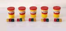 Ancien Jeu Dé Amora Lot De 5 Petit Pot Moutarde De Dijon Jeu Publicitaire