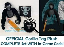 Gorilla Tag Plush WITH Game Code! Official Monke Plushie Axiom Juniper/Makeship