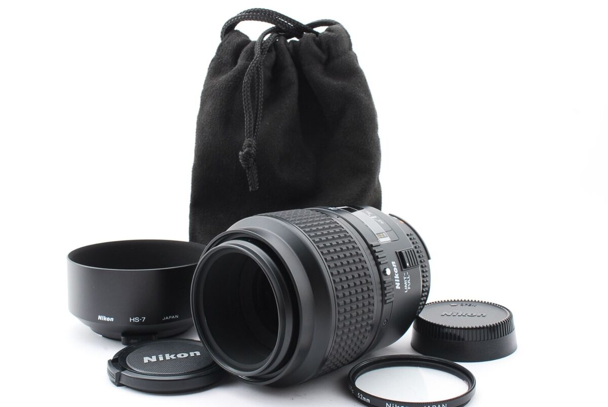 Nikon Nikkor AF 105mm F/2.8 D Micro Telephoto Lens w/ hood Nikon Nikkor AF 105mm F/2.8 D Micro Telephoto Lens w/ hood