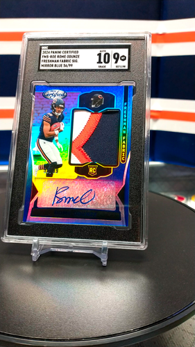 2024 Certified Freshman Fabric Rome Odunze Blue /99 Rookie Patch RPA RC 3 color - Video 1 of 1