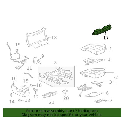 New OEM Genuine GM Front Seat Trim Cover 84874912 | eBay 