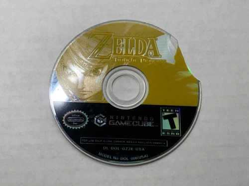 Zelda Twilight Princess Gamecube Defective Broken Disc Parts Only