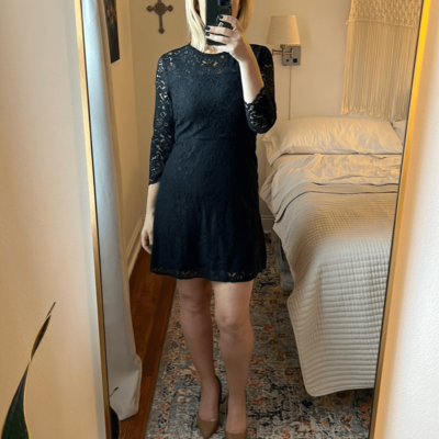 chinese dress ladies Black Lace Keyhole Mini Dress main image 1