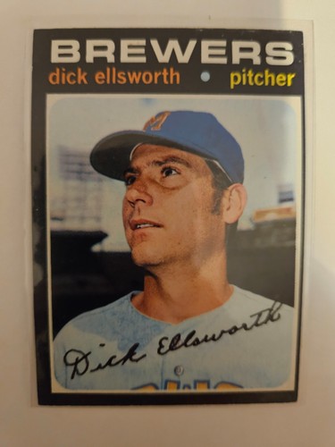 1971 TOPPS DICK ELLSWORTH #309 EX/MT COMBINED SHIPPING