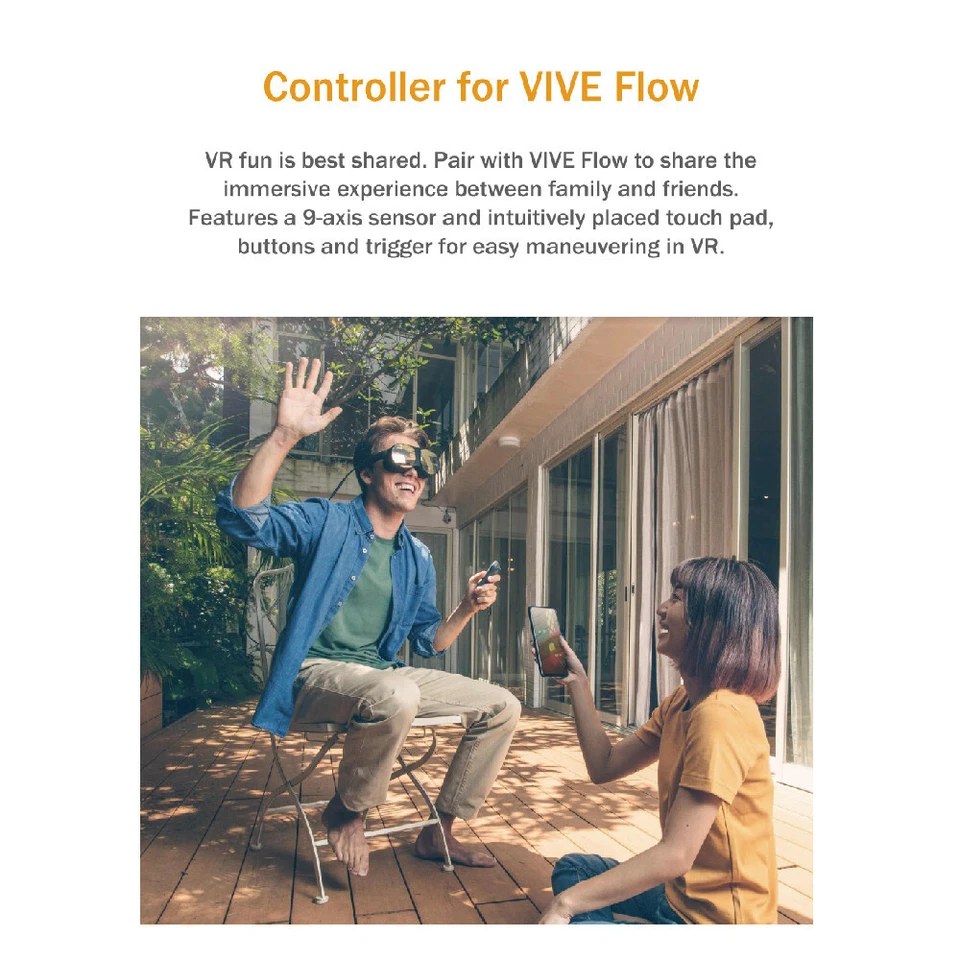 Original HTC Official VIVE Flow Controller (IHM100) - White - Image 3 of 4